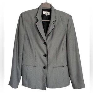 Le Suit Black and White Blazer